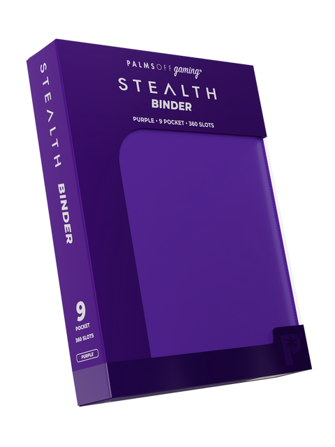 Palms Off Gaming - STEALTH Zip Binder: 9 Pocket - Purple