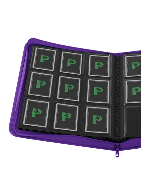 Palms Off Gaming - STEALTH Zip Binder: 9 Pocket - Purple