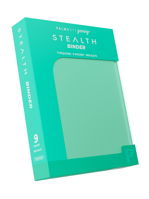 Palms Off Gaming - STEALTH Zip Binder: 9 Pocket - Turquoise