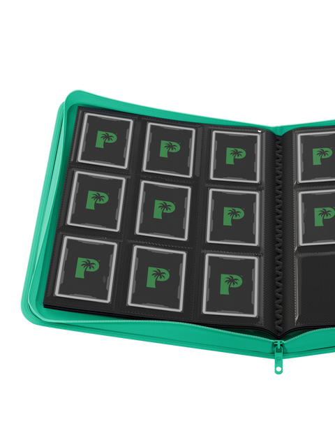 Palms Off Gaming - STEALTH Zip Binder: 9 Pocket - Turquoise