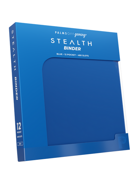 Palms Off Gaming - STEALTH Zip Binder: 12 Pocket - Blue
