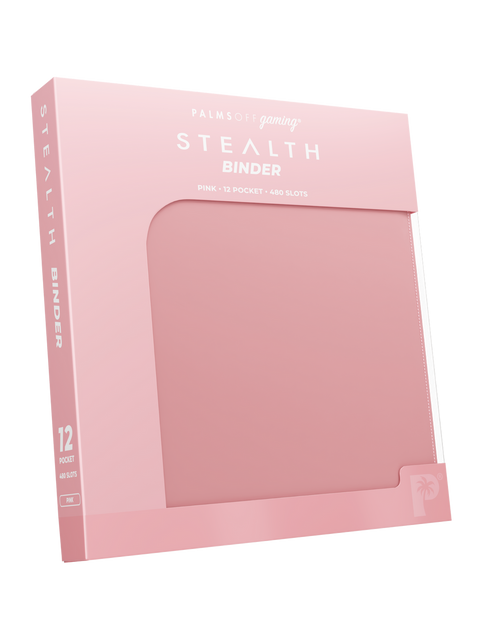 Palms Off Gaming - STEALTH Zip Binder: 12 Pocket - Pink