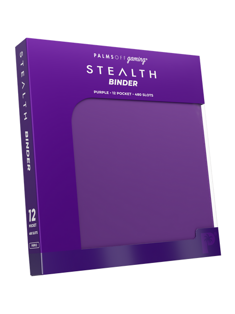 Palms Off Gaming - STEALTH Zip Binder: 12 Pocket - Purple