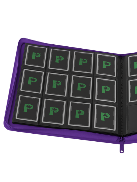 Palms Off Gaming - STEALTH Zip Binder: 12 Pocket - Purple