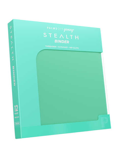 Palms Off Gaming - STEALTH Zip Binder: 12 Pocket - Turquoise