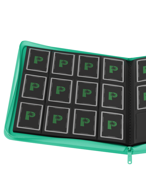 Palms Off Gaming - STEALTH Zip Binder: 12 Pocket - Turquoise