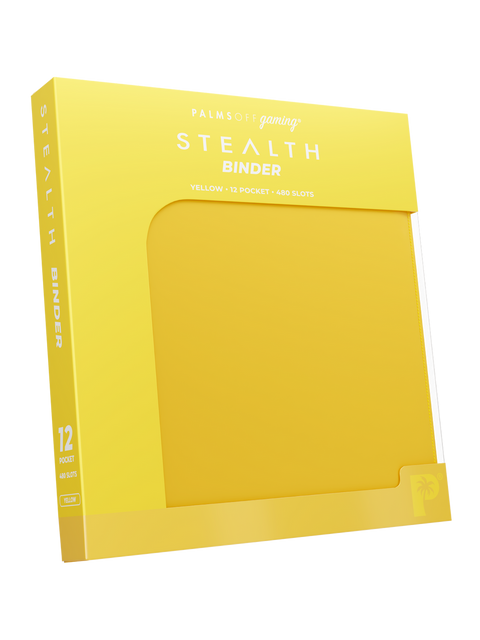 Palms Off Gaming - STEALTH Zip Binder: 12 Pocket - Yellow