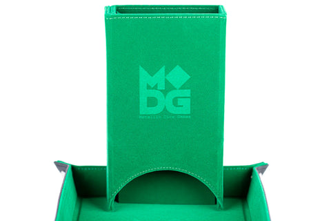 Fanroll - Fold Up Velvet Dice Tower: Green