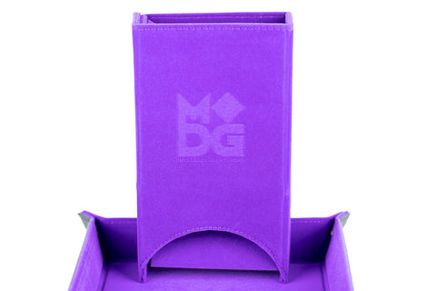 Fanroll - Fold Up Velvet Dice Tower: Purple