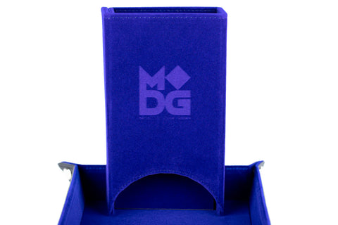 Fanroll - Fold Up Velvet Dice Tower: Blue