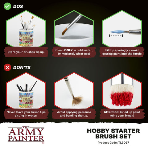 The Army Painter - Brush Set: Hobby Brush Starter Set