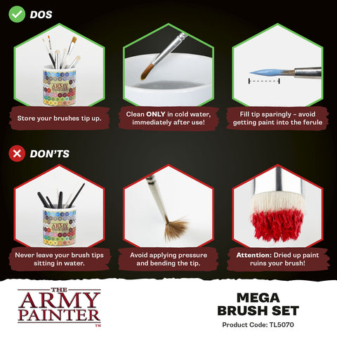 The Army Painter - Brush Set: Mega Brush Set