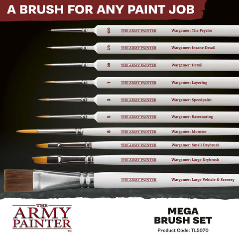 The Army Painter - Brush Set: Mega Brush Set