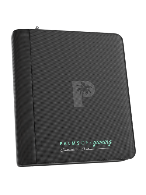 Palms Off Gaming - Collectors Series Top Loader Zip Binder: 4 Pocket - Black