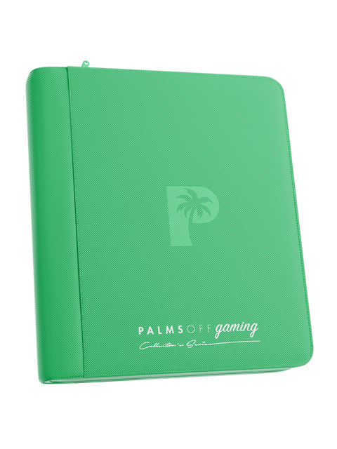 Palms Off Gaming - Collectors Series Top Loader Zip Binder: 4 Pocket - Green