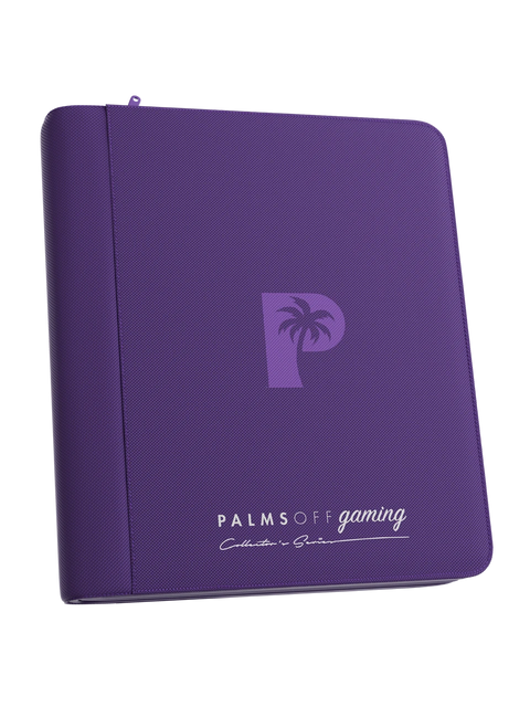 Palms Off Gaming - Collectors Series Top Loader Zip Binder: 4 Pocket - Purple