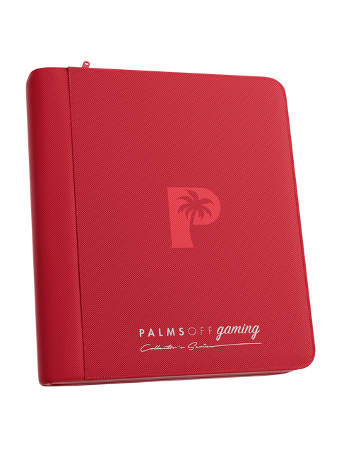 Palms Off Gaming - Collectors Series Top Loader Zip Binder: 4 Pocket - Red