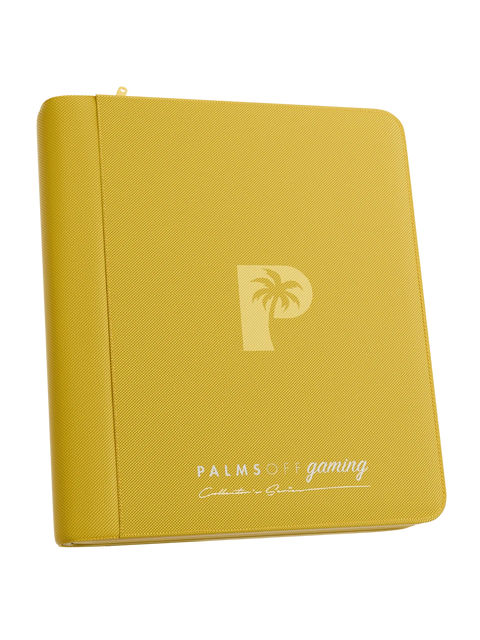 Palms Off Gaming - Collectors Series Top Loader Zip Binder: 4 Pocket - Yellow