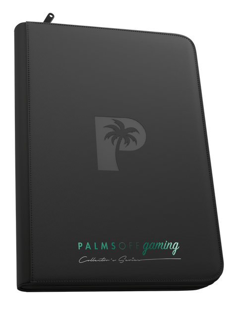 Palms Off Gaming - Collectors Series Top Loader Zip Binder: 9 Pocket - Black
