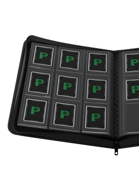 Palms Off Gaming - Collectors Series Top Loader Zip Binder: 9 Pocket - Black