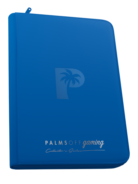 Palms Off Gaming - Collectors Series Top Loader Zip Binder: 9 Pocket - Blue