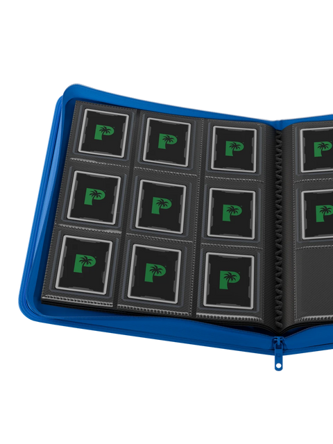 Palms Off Gaming - Collectors Series Top Loader Zip Binder: 9 Pocket - Blue