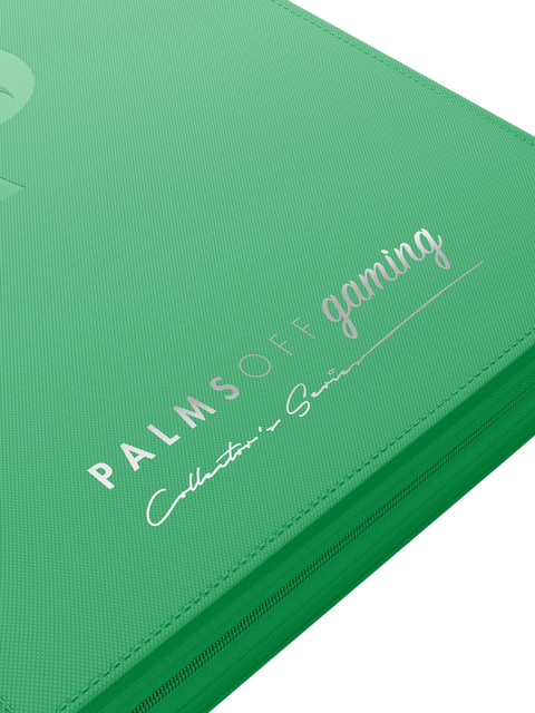 Palms Off Gaming - Collectors Series Top Loader Zip Binder: 9 Pocket - Green