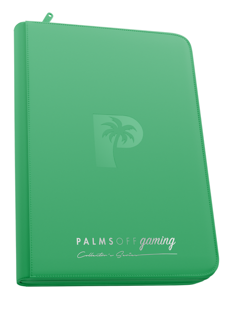 Palms Off Gaming - Collectors Series Top Loader Zip Binder: 9 Pocket - Green
