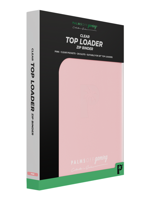 Palms Off Gaming - Collectors Series Top Loader Zip Binder: 9 Pocket - Pink