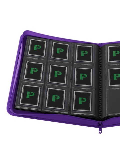 Palms Off Gaming - Collectors Series Top Loader Zip Binder: 9 Pocket - Purple