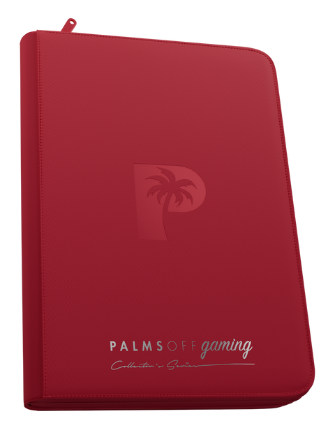 Palms Off Gaming - Collectors Series Top Loader Zip Binder: 9 Pocket - Red