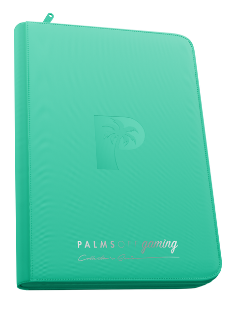 Palms Off Gaming - Collectors Series Top Loader Zip Binder: 9 Pocket - Turquoise