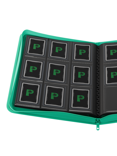Palms Off Gaming - Collectors Series Top Loader Zip Binder: 9 Pocket - Turquoise