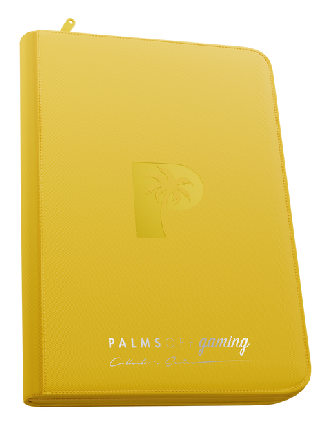Palms Off Gaming - Collectors Series Top Loader Zip Binder: 9 Pocket - Yellow