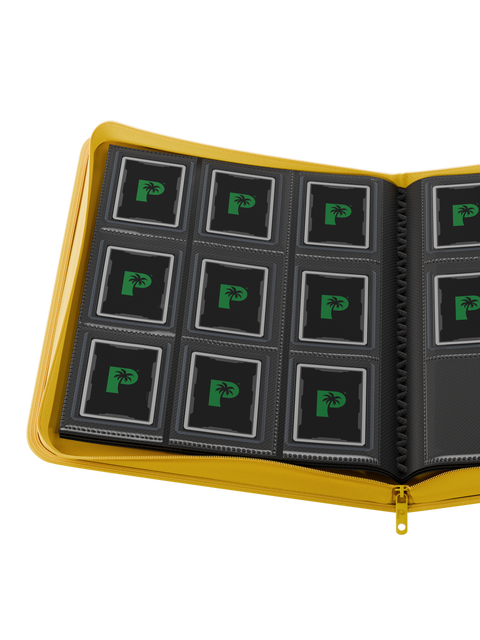 Palms Off Gaming - Collectors Series Top Loader Zip Binder: 9 Pocket - Yellow