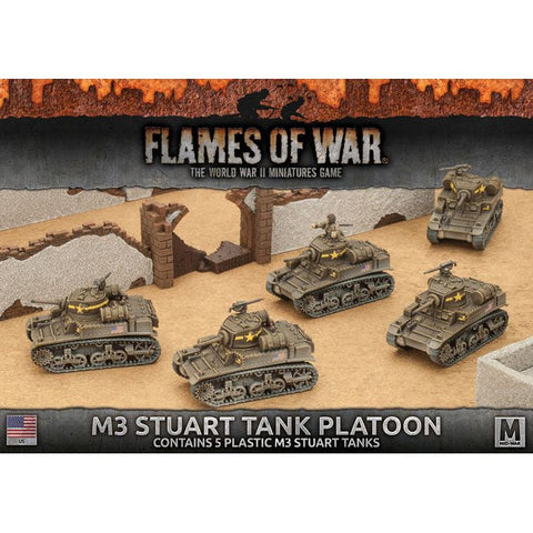 Flames of War - American: M3 Stuart Light Tank Platoon