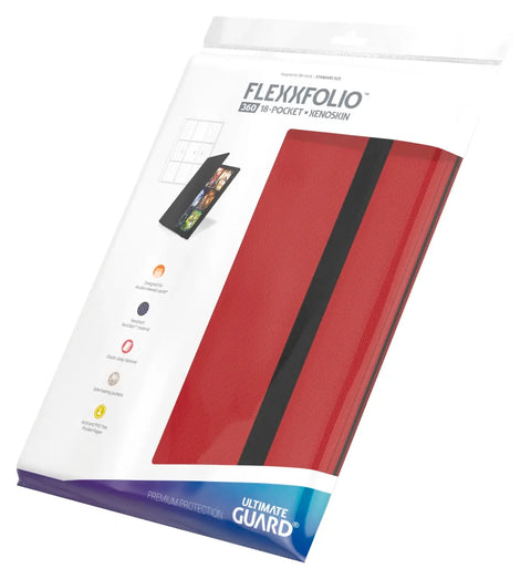 Ultimate Guard - 18-Pocket XenoSkin FlexXfolio 360: Red