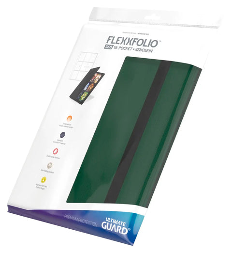 Ultimate Guard - 18-Pocket XenoSkin FlexXfolio 360: Green