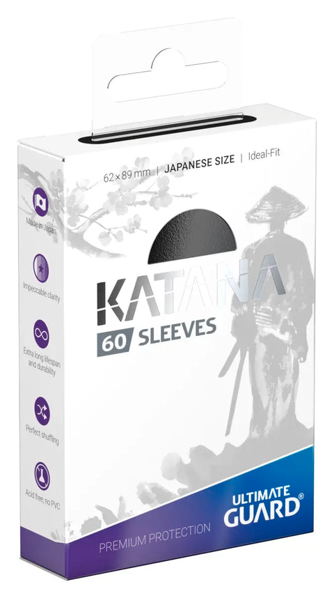 Ultimate Guard - Japanese Size Sleeves: Katana - Black