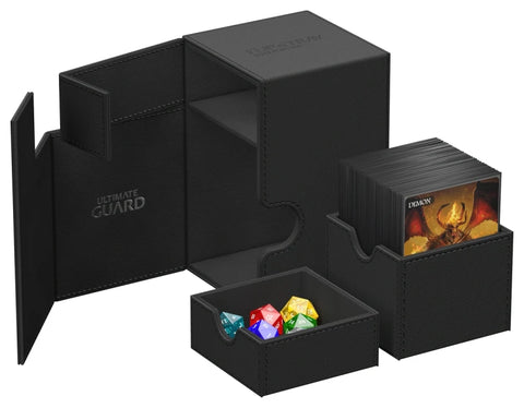 Ultimate Guard - XenoSkin Monocolor FlipnTray 100+: Black