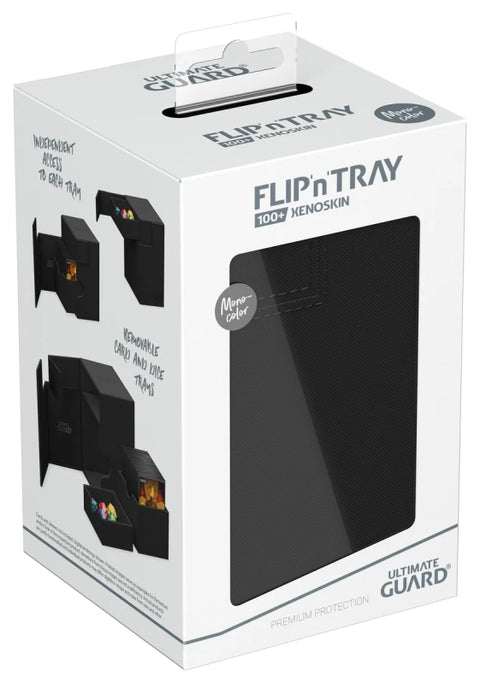 Ultimate Guard - XenoSkin FlipnTray Deck Case 100+: Black