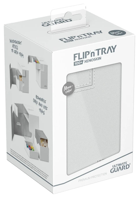 Ultimate Guard - XenoSkin Monocolor FlipnTray 100+: White