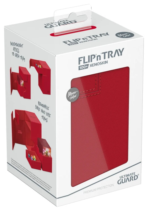 Ultimate Guard - XenoSkin Monocolor FlipnTray 100+: Red