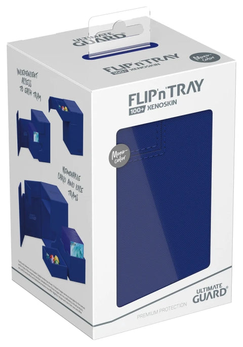 Ultimate Guard - XenoSkin Monocolor FlipnTray 100+: Blue