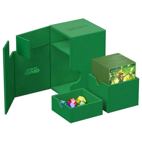 Ultimate Guard - XenoSkin Monocolor FlipnTray 100+: Green