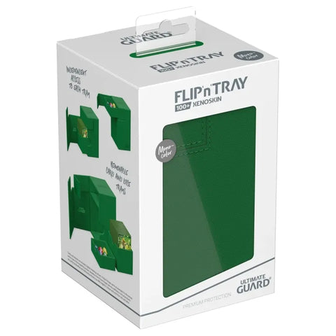 Ultimate Guard - XenoSkin Monocolor FlipnTray 100+: Green