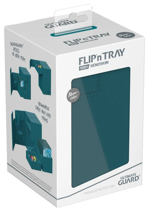Ultimate Guard - XenoSkin Monocolor FlipnTray 100+: Petrol