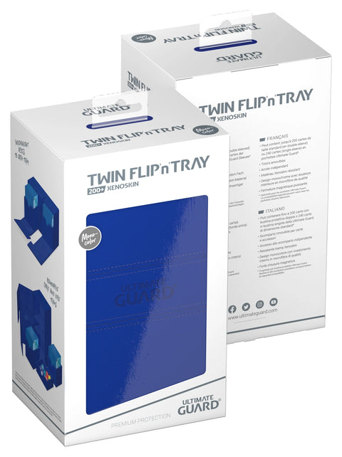 Ultimate Guard - XenoSkin Monocolor Twin FlipnTray 200+: Blue