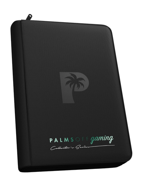 Palms Off Gaming - Collector's Series Zip Binder: 4 Pocket - Black