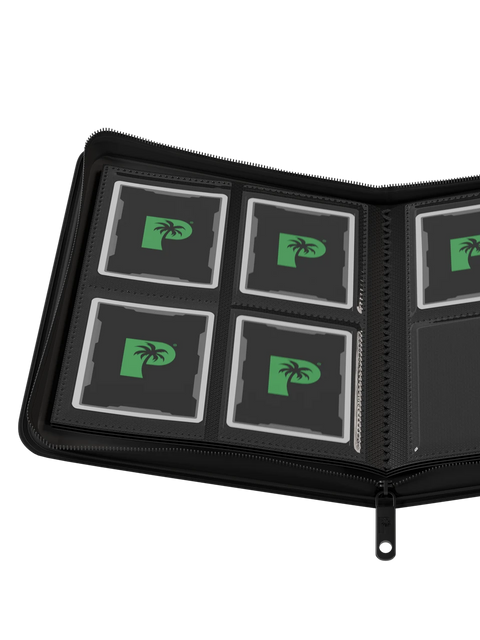 Palms Off Gaming - Collector's Series Zip Binder: 4 Pocket - Black